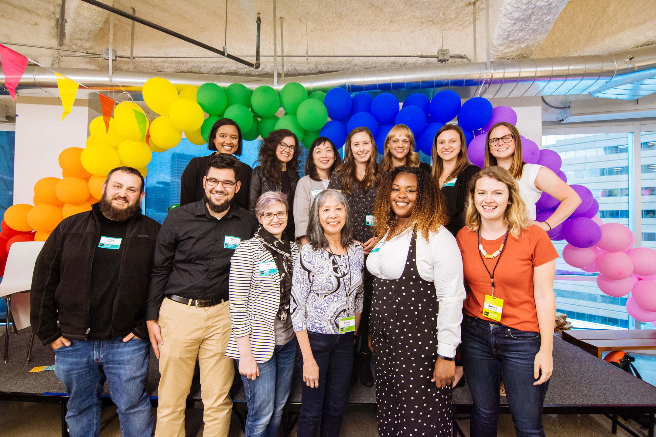 Panelists group photo at the 2018  Practicing Inclusion in the Creative Workplace event